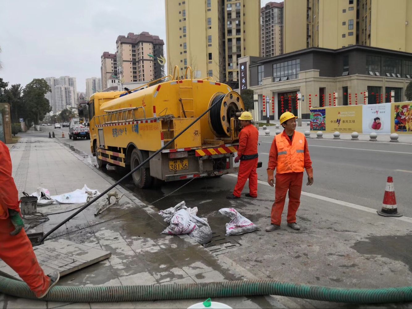 兴仁排污管道清淤-管道清洗